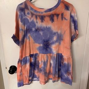 Women Tie-dye top